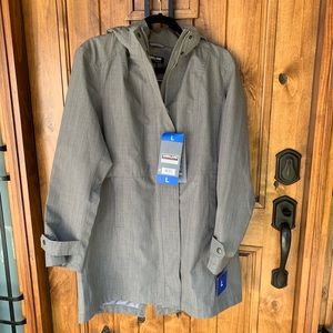 Kirkland Light Grey rain coat jacket